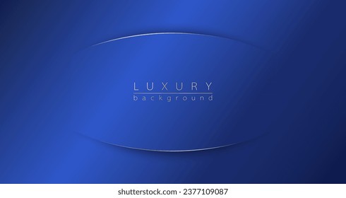 Abstract luxury gold blue template design. Contemporary minimal papercut background. Vector for presentation, banner, cover, web, flyer, card, poster, wallpaper, texture, slide, social media.