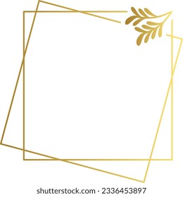 Abstract luxury gold flower vector element