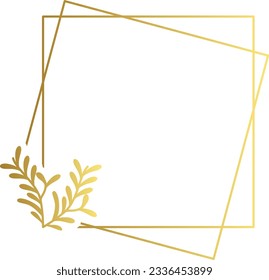 Abstract luxury gold flower vector element