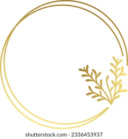 Abstract luxury gold flower vector element