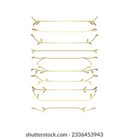 Abstraktes, luxuriöses, goldenes, florales Vektorelement