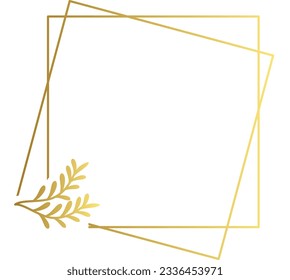 Abstract luxury gold flower vector element