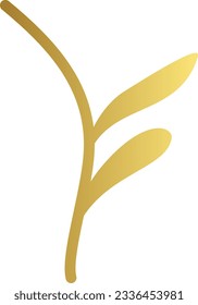 Resumen de elementos vectores de flores de oro de lujo