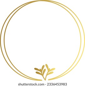 Abstract luxury gold flower vector element