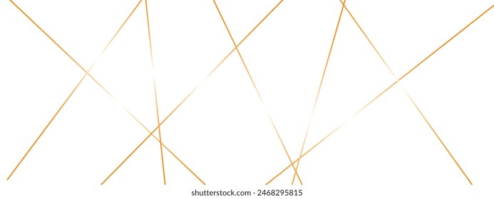 Abstract luxury gold geometric random chaotic lines. Random geometric line pattern on a transparent background. Random chaotic lines abstract geometric patterns of modern design.	