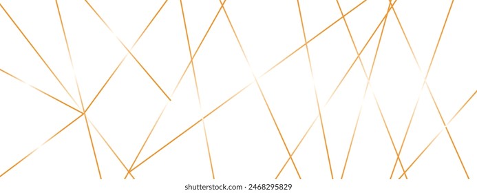 Abstract luxury gold geometric random chaotic lines. Random geometric line pattern on a transparent background. Random chaotic lines abstract geometric patterns of modern design.	