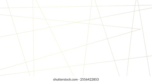 Abstract luxury gold geometric random chaotic lines with many squares and triangles shape on white background.	
