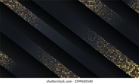 Abstract luxury with gold glitters background, Template design vector.