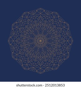 Abstract luxury gold mandala. Vector illustration
