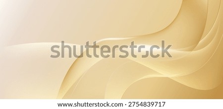 Abstract Luxury Gold Waves Background