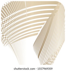 Abstract luxury gold and white light background, geometric halftone lines creative pattern, vector modern design texture.