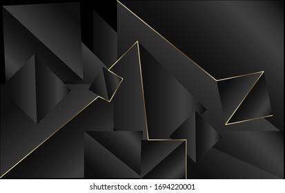 Abstract luxury golden line with classic  template premium background. Decorating in pattern of premium polygon style for ad, poster, cover, print, artwork. illustration vector eps10