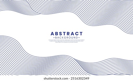 Abstractas curva de líneas doradas de lujo sobre fondo oscuro. Concepto de estilo mínimo. Ilustración vectorial