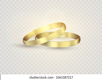 Abstract luxury golden ring. Vector light circles and spark light effect.
