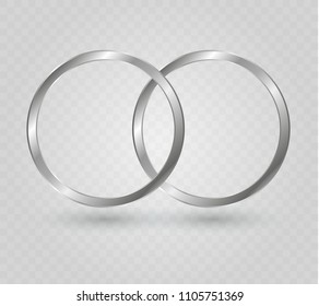Abstract luxury golden ring. Vector light circles and spark light effect.