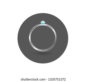 Abstract luxury golden ring. Vector light circles and spark light effect.