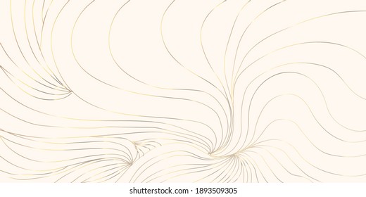 Abstract Luxury golden wallpaper. Art Deco Pattern, Vip invitation background texture for print, fabric, packaging design, invite. Vintage vector illustration. 