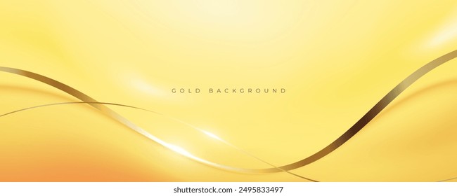 Abstract luxury gradient background gold color decorative design