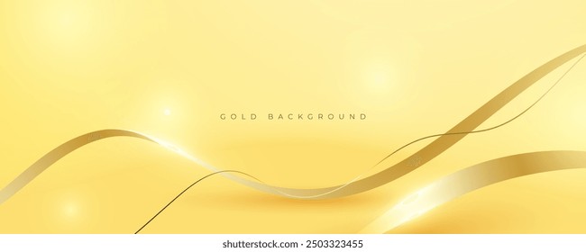 Abstraktes Luxus-Farbverlauf-Hintergrund goldene Farbe dekoratives Design