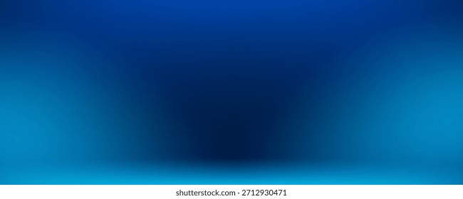 Abstract Luxury gradient Blue background. Smooth Dark blue with Black vignette Studio Banner.