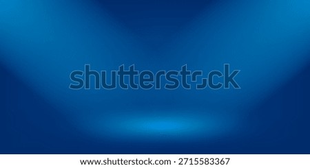 Abstract Luxury gradient Blue background. Smooth Dark blue with Black vignette Studio Banner.