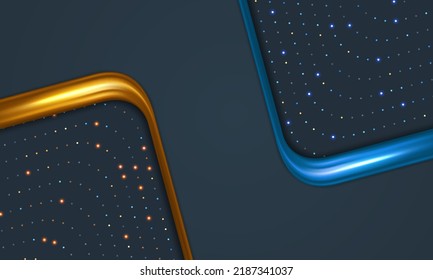 Abstract luxury gradient geometric pattern background 
