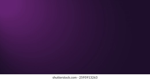 Abstract Luxury gradient Purple background. Smooth Dark blue with Black vignette Studio Banner