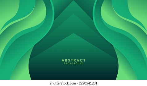 Resumen vector de fondo verde de lujo