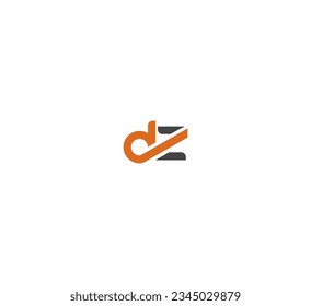 Resumen de la letra inicial de lujo DZ, logo de ZD.