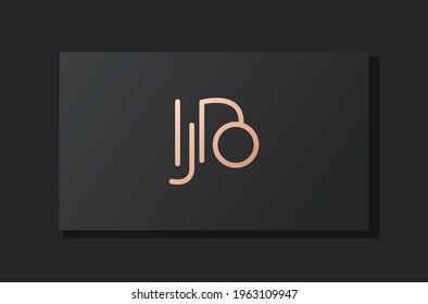 Abstract luxury initial letter JB logo. This logo incorporate with abstract typeface in the creative way.It will be suitable for which company or brand name start those initial.