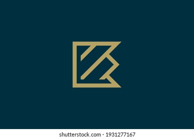 Abstract Luxury letter B logo design