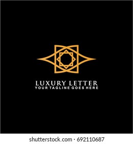 abstract luxury logo design