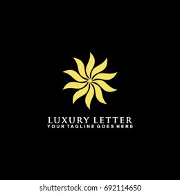 abstract luxury logo design