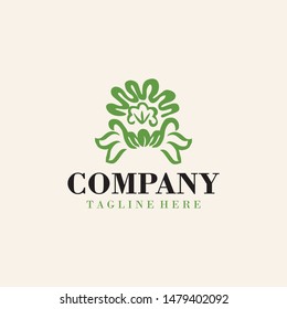 Abstract and luxury logo design elements