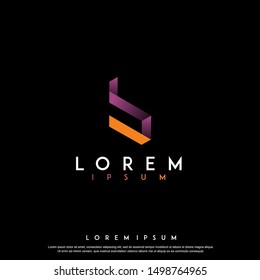 abstract luxury logo design vector template illustration. geometric , modern icon