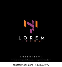 abstract luxury logo design vector template illustration. geometric , modern icon