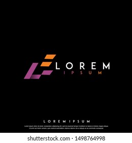 abstract luxury logo design vector template illustration. geometric , modern icon