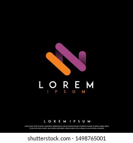 abstract luxury logo design vector template illustration. geometric , modern icon