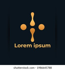 abstract luxury logo icon design template. monogram initials sign symbol. elegant jewelry frame icon logo design
