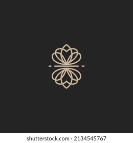 Abstract luxury logo icon vector design