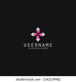 abstract luxury logo vector concept with elegance, simple, and unique styles for diamond store, floral business, spa company. 