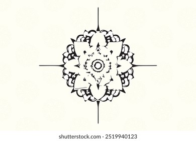 Abstract Luxury Mandala Art Design For Social Media Template Background