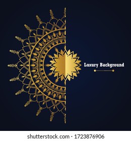 Abstraktes, luxuriöses Mandala-Hintergrunddesign