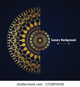 Abstraktes, luxuriöses Mandala-Hintergrunddesign