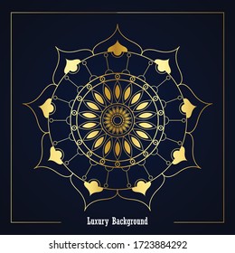 Abstraktes, luxuriöses Mandala-Hintergrunddesign