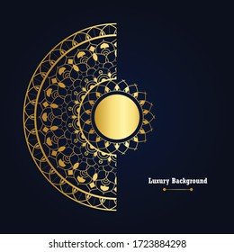 Abstraktes, luxuriöses Mandala-Hintergrunddesign