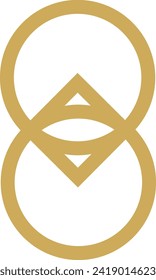 Abstract luxury mandala logo vector element