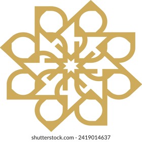 Abstract luxury mandala logo vector element