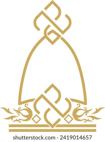 Abstract luxury mandala logo vector element