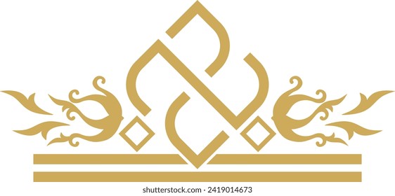 Abstrakter Luxus-Mandala-Logo, Vektorelement
